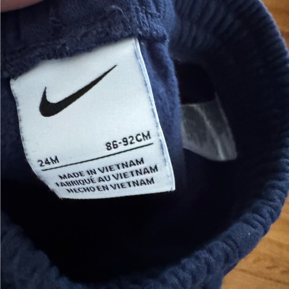 Nike Toddler Logo Sweatsuit Navy Sweatshirt Joggers - Picture 8 of 10